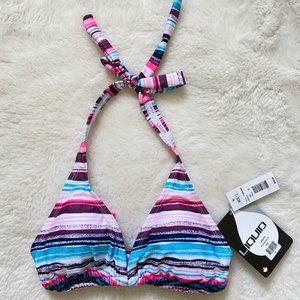 3/$25 NWT Liquid Bikini Top Multi Colored